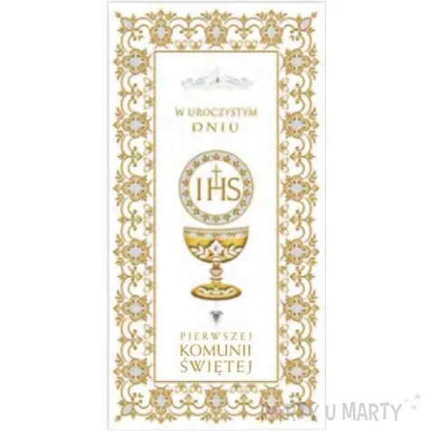 pamiatka i komunia sw hostia w ramce pol maki 21x10 5cm