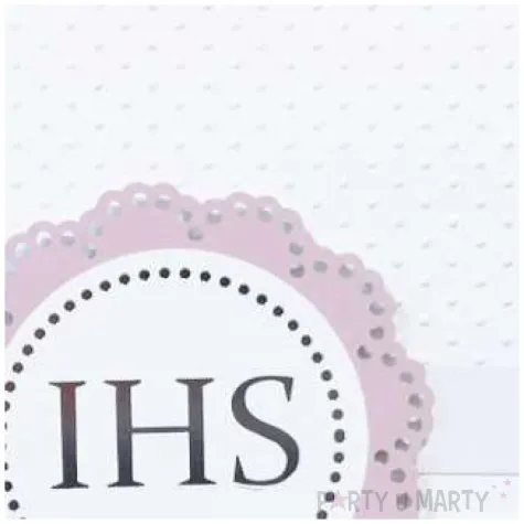 pamiatka komunia swieta ihs rozetka biala paw 15 4 x 15 4 cm