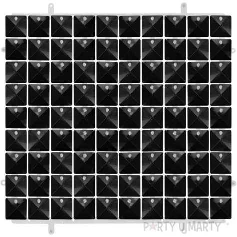 panel dekoracyjny 3d przezroczyste tlo czarny godan 30x30 cm