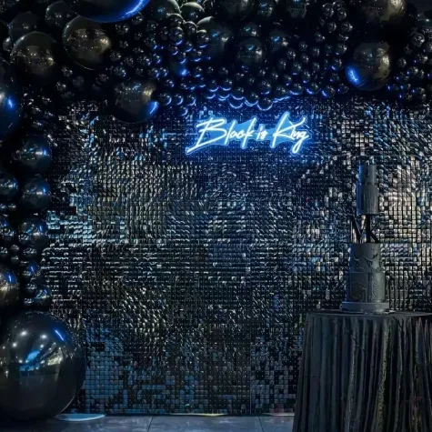 panel dekoracyjny 3d przezroczyste tlo zaczep czarny godan 30x30 cm