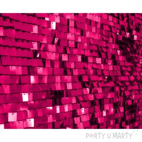 panel dekoracyjny cekinowy czarne tlo fuksja godan 30x30 cm