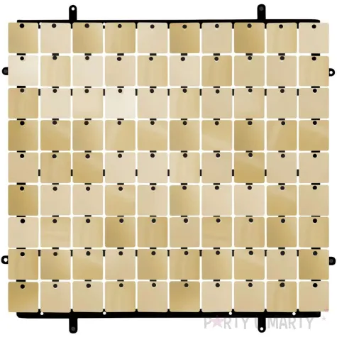 panel dekoracyjny cekinowy czarne tlo zaczep szampanski godan 30x30 cm