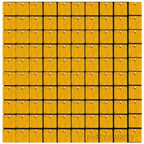 panel dekoracyjny cekinowy holo czarne tlo zloty godan 30x30 cm