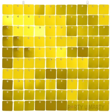 panel dekoracyjny cekinowy przezroczyste tlo zloty godan 30x30 cm