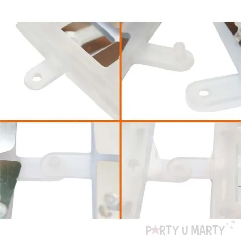 panel dekoracyjny cekinowy przezroczyste tlo zloty godan 30x30 cm