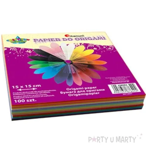 papier do origami classic mix titanum 15 x 15 cm 100 szt