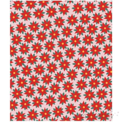 papier do pakowania gwiazda betlejemska partydeco 70x200 cm