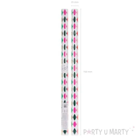 papier do pakowania kolorowe romby partydeco 70x200 cm
