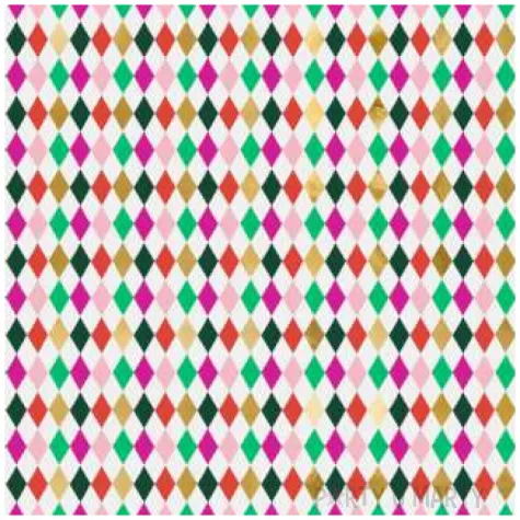papier do pakowania kolorowe romby partydeco 70x200 cm