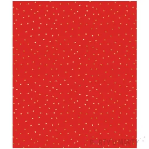 papier do pakowania zlote gwiazdki partydeco 70x200 cm