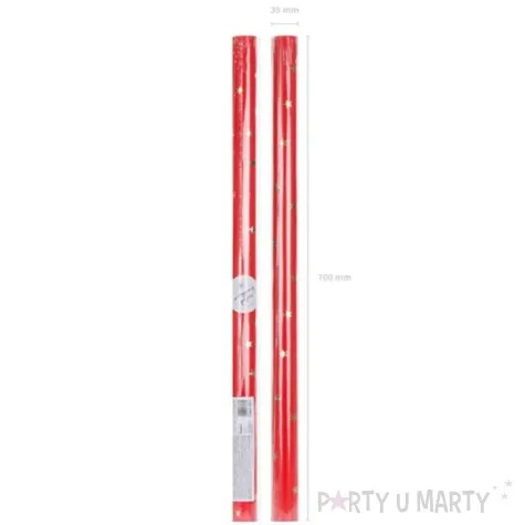 papier do pakowania zlote gwiazdki partydeco 70x200 cm