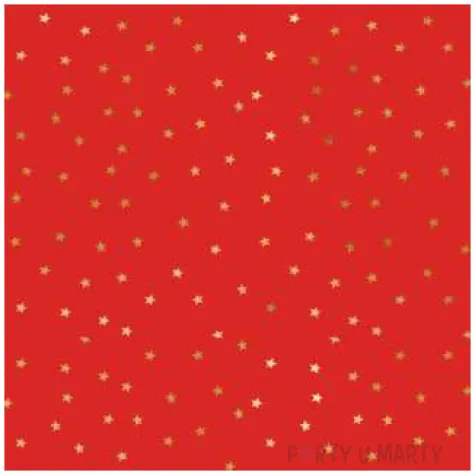 papier do pakowania zlote gwiazdki partydeco 70x200 cm