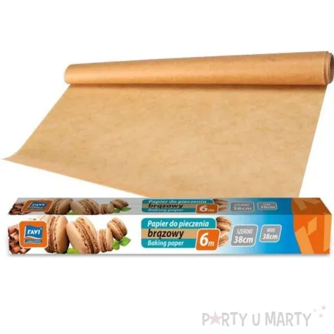 papier do pieczenia classic arkusze brazowy ravi 38 cm x 6 m