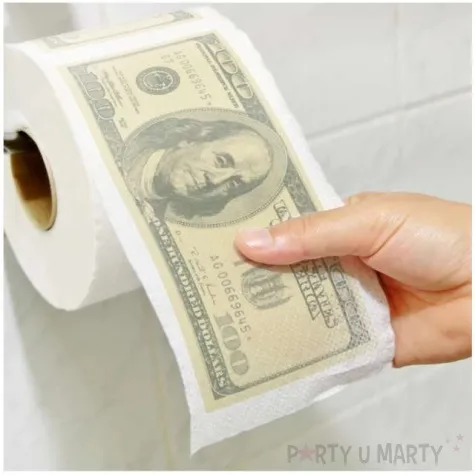 papier toaletowy dolary 100 usd partypal