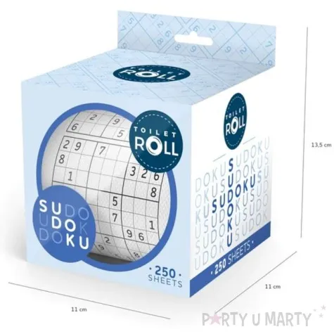 papier toaletowy sudoku bialo czarny partypal