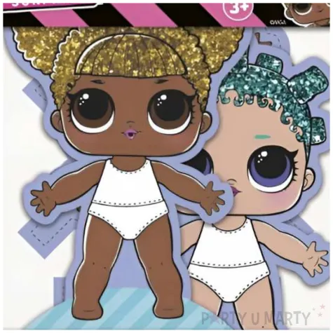 papierowe lalki lol surprise unique 2 szt