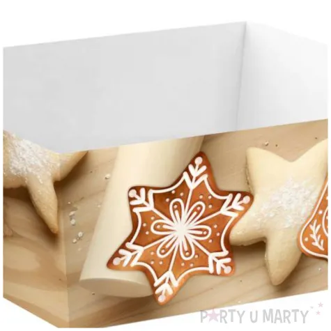 papierowe pudelka na chipsy i przekaski boze narodzenie piernikowy czar swieta 4 szt