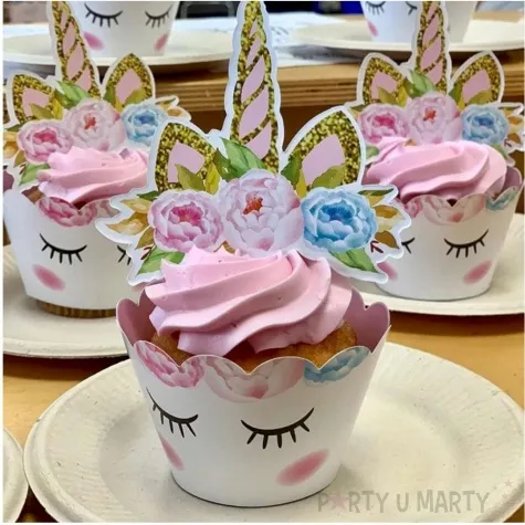 papilotki do muffinek jednorozec unicorn jix 6 szt