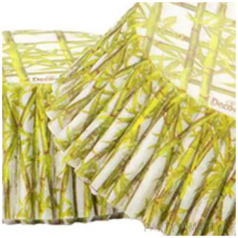 papilotki na muffinki bambus zielone decora 36 szt