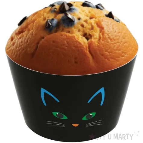 papilotki na muffinki duch kot dynia halloween congee 6 szt