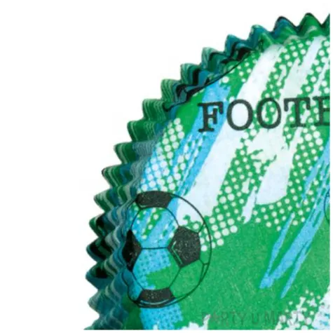 papilotki na muffinki football pilka nozna tamipol 60 szt