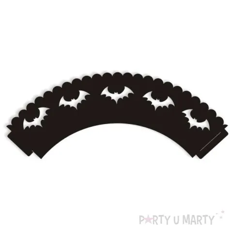 papilotki na muffinki halloween nietoperze 6 szt