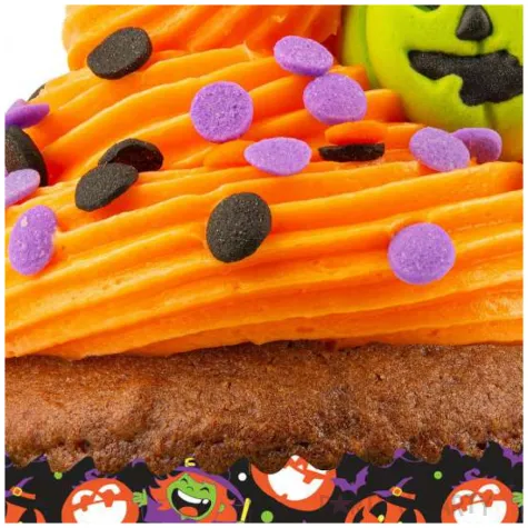 papilotki na muffinki happy halloween male potwory guirca 50 szt