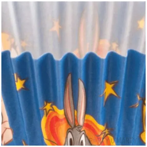 papilotki na muffinki looney tunes dekora niebieskie 50 szt