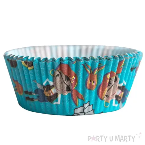papilotki na muffinki piraci niebieski demmler 60 szt