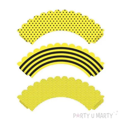 papilotki na muffinki pszczolka 6 szt