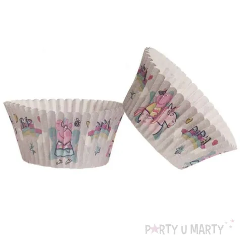 papilotki na muffinki swinka peppa dekora 25 szt