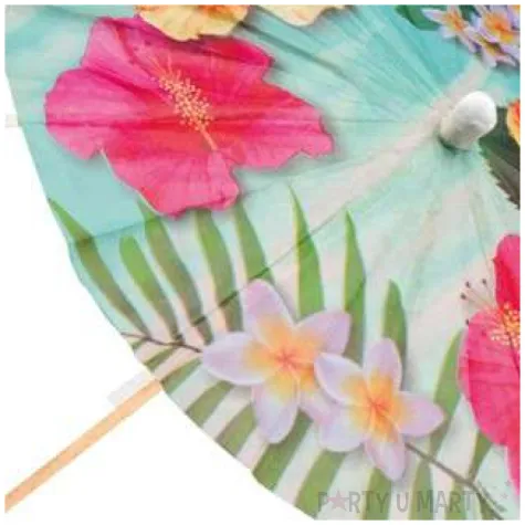 parasolki papierowe hawajskie paradise boland 6 szt