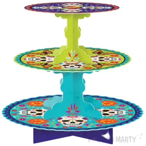 patera dia de los muertos dwupoziomowa amscan 30 cm