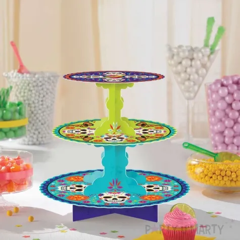 patera dia de los muertos dwupoziomowa amscan 30 cm