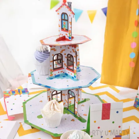 patera papierowa klocki mix partypal 34 x 42 cm