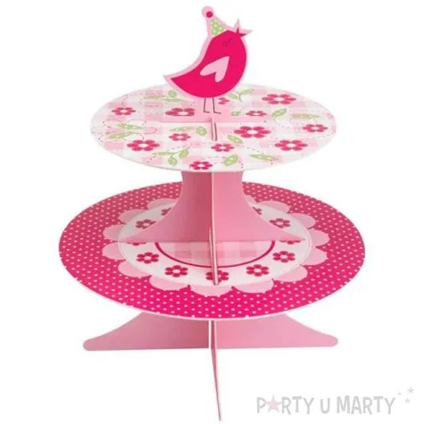 patera papierowa little bird rozowa neviti 28 cm