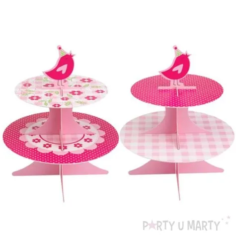 patera papierowa little bird rozowa neviti 28 cm