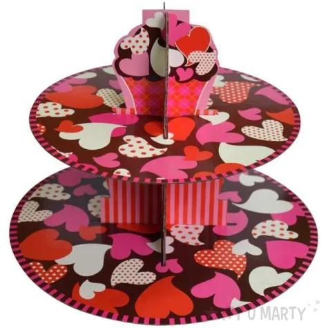 patera papierowa serce arpex 28 cm