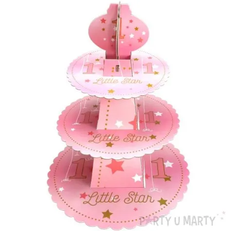 patera papierowa twinkle twinkle 1 urodziny rozowa jix