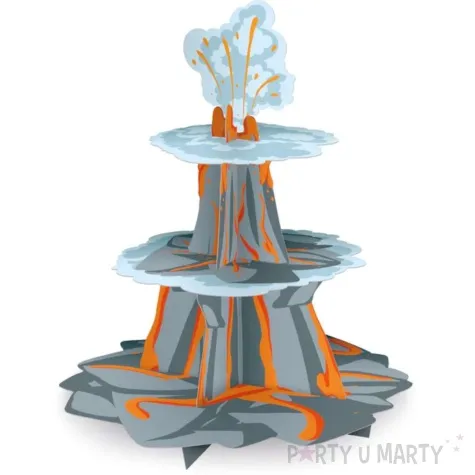 patera papierowa wulkan szara partypal 34 x 43 cm