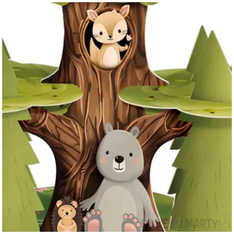 patera zwierzeta lesni przyjaciele partypal 40 cm