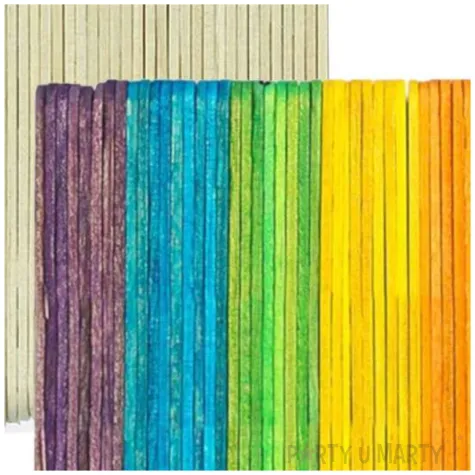 patyczki drewniane do lodow dlugie mix titanum 114 mm 100 szt