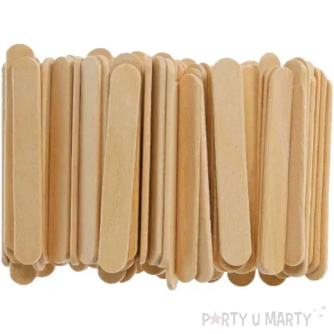 patyczki drewniane do lodow krotkie naturalne titanum 65 mm 100 szt