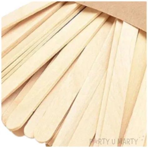 patyczki drewniane do lodow proste naturalne titanum 93 mm 100 szt