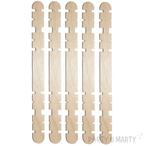 patyczki drewniane do lodow z wcieciami naturalne titanum 114 mm 50 szt