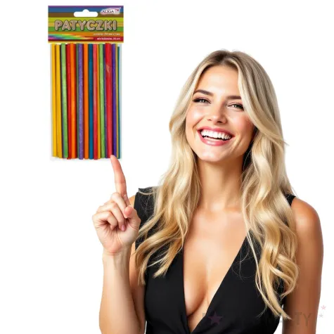 patyczki drewniane okragle mix aliga 150 mm 50 szt