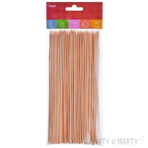 patyczki drewniane okragle naturalne arpex 200 mm 80 szt