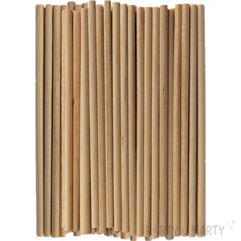 patyczki drewniane okragle naturalne titanum 100 mm 60 szt