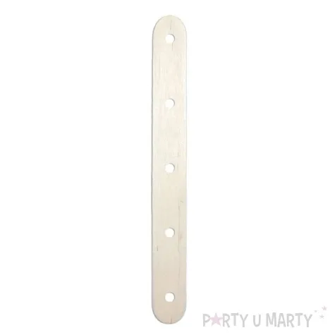 patyczki drewniane plaskie z otworem bezbarwne aliga 150 mm 30 szt