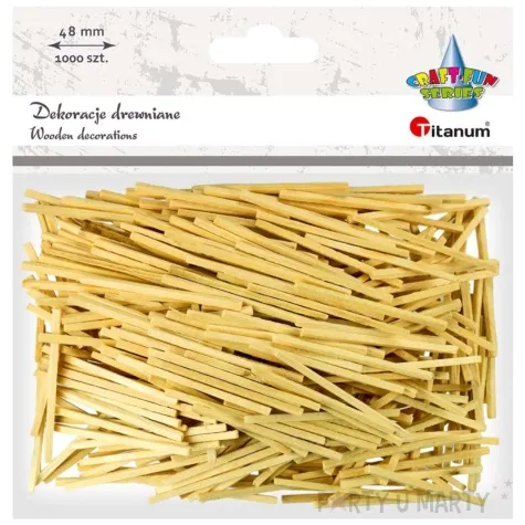 patyczki drewniane zapalki naturalne titanum 48 mm 1000 szt
